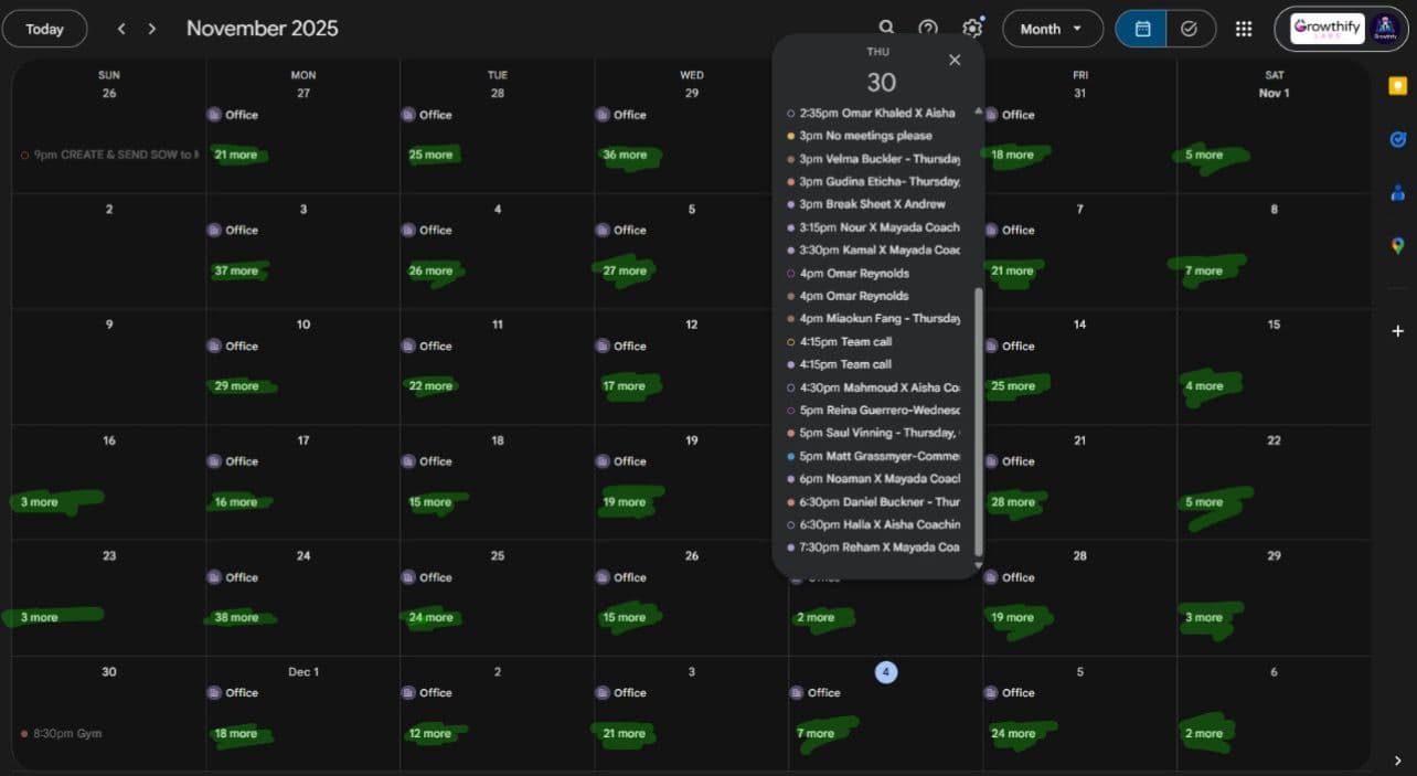 20-37+ appointments every weekday